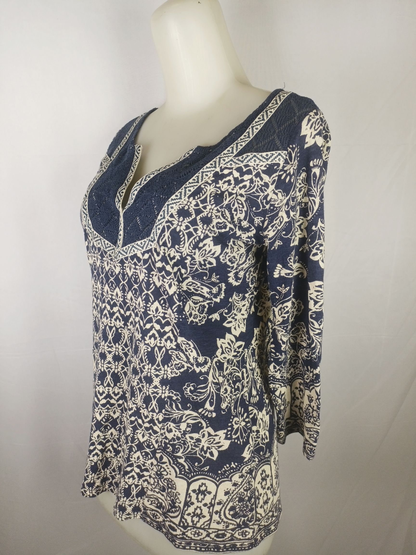 Japanese Brand × Lucky Brand LUCKY BRAND LIVE IN LOVE Women's Blouse Shirt Top Bohemian Size S / US 4 / IT 40 - 16 Thumbnail