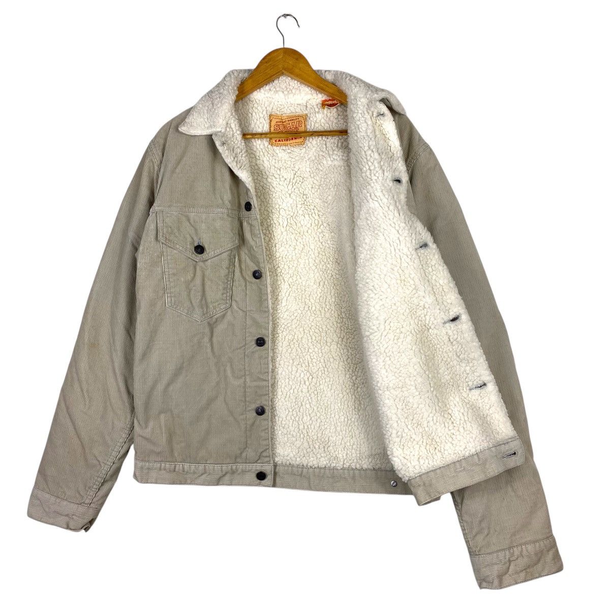 Sugar Cane × Toyo Enterprises 💥SUGAR CANE WESTERN TRUCKER CORDUROY SHERPA JACKET Size US M / EU 48-50 / 2 - 5 Thumbnail