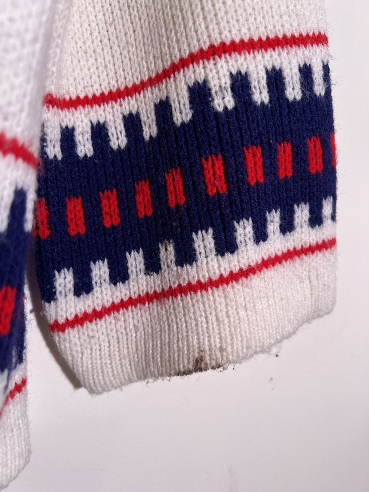 60's 70's VTG Vintage Montgomery Ward Multi Pattern Sweater