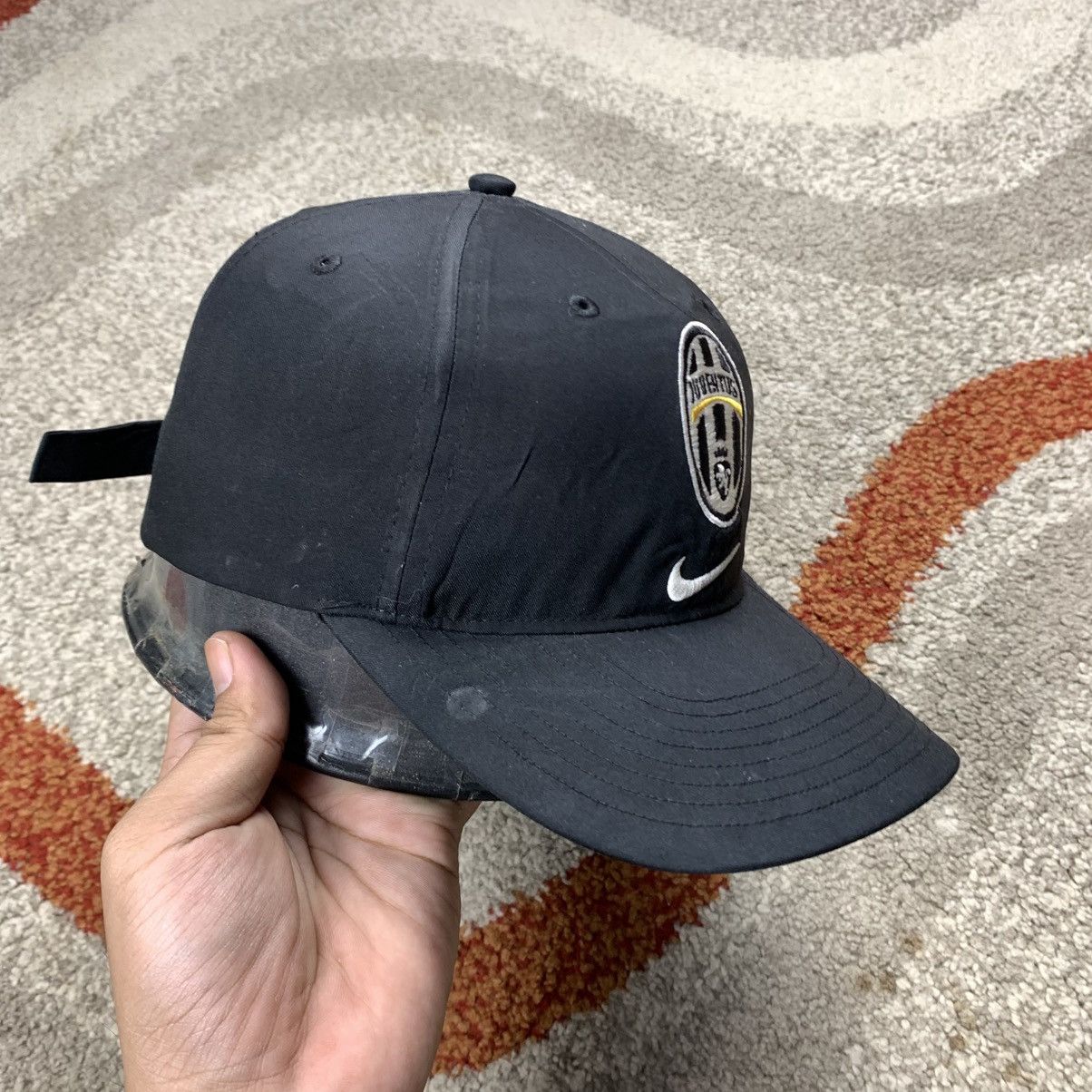 Nike NIKE JUVENTUS FC BLACK CAP VINTAGE 2000's Size ONE SIZE - 3 Thumbnail