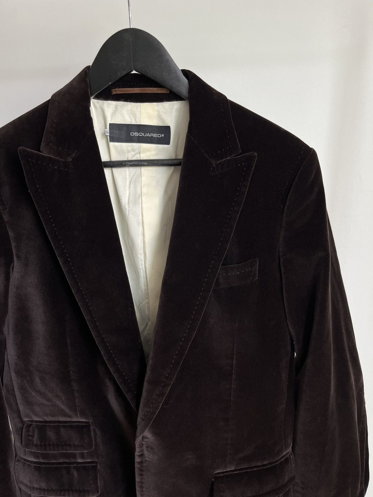 Dsquared2 Archive Dsquared2 AW06 runway hand made velvet blazer jacket Size 50S - 3 Thumbnail