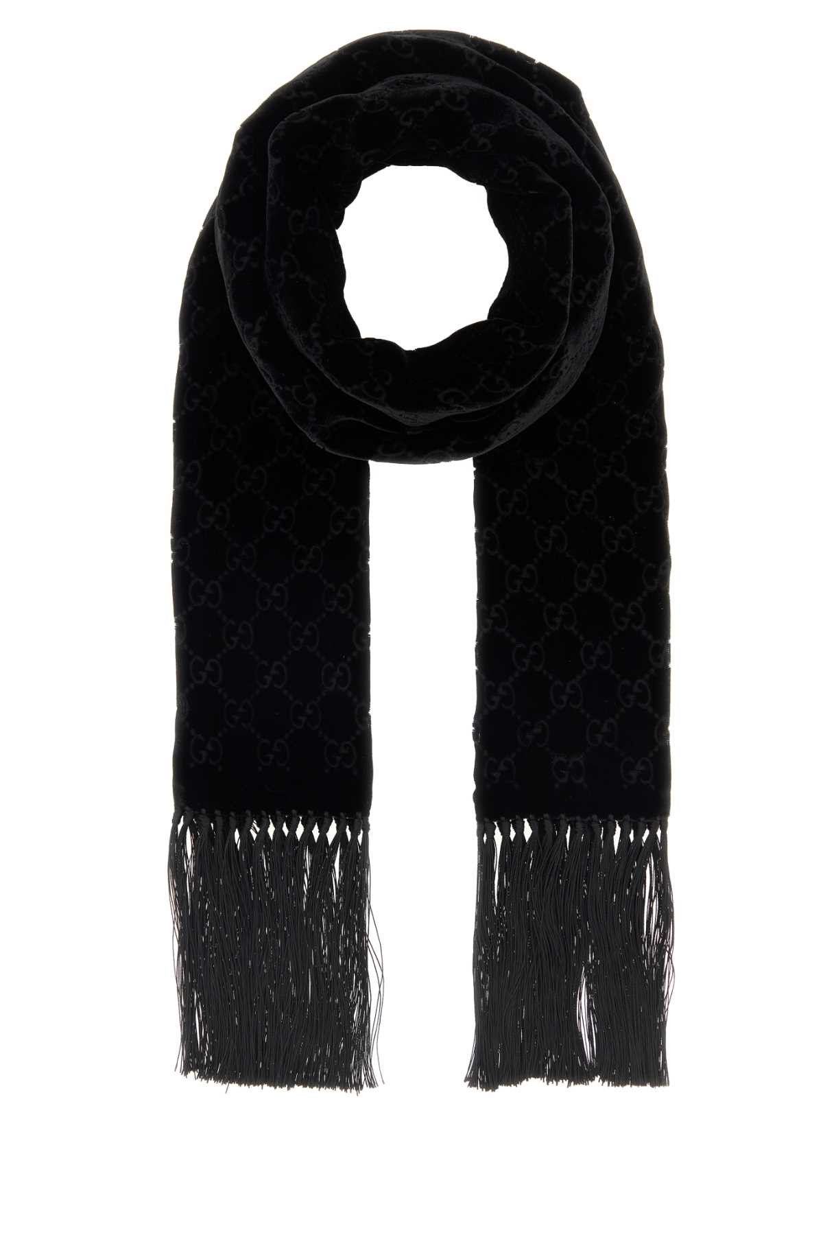 Gucci Black Velvet Scarf Size ONE SIZE - 1 Thumbnail