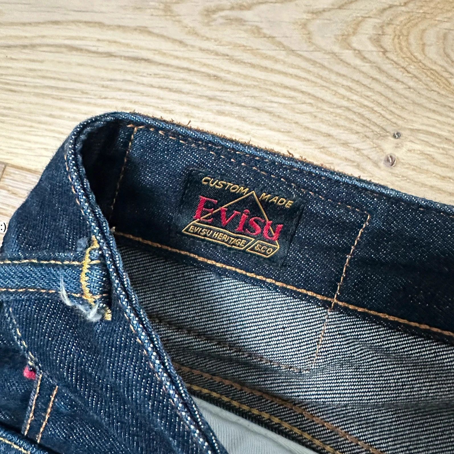 Evisu Jeans Baggy Evisu Daicock Embroidery Lot 2008 Multicolor Size US 34 / EU 50 - 6 Thumbnail