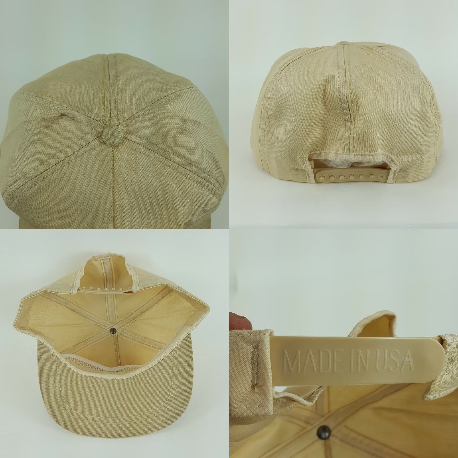 Vintage VINTAGE Laidlaw Transport USA Made Trucker Hat Adjustable Snapback Hipster Cap Men Beige 80s 90s Retro USA Hat Snap-Back Size ONE SIZE - 8 Thumbnail