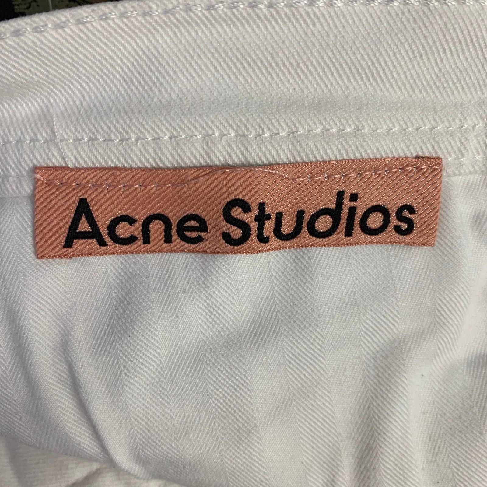 Acne Studios ACNE Size 30 White Cotton Skinny Jeans Size US 30 / EU 46 - 6 Thumbnail