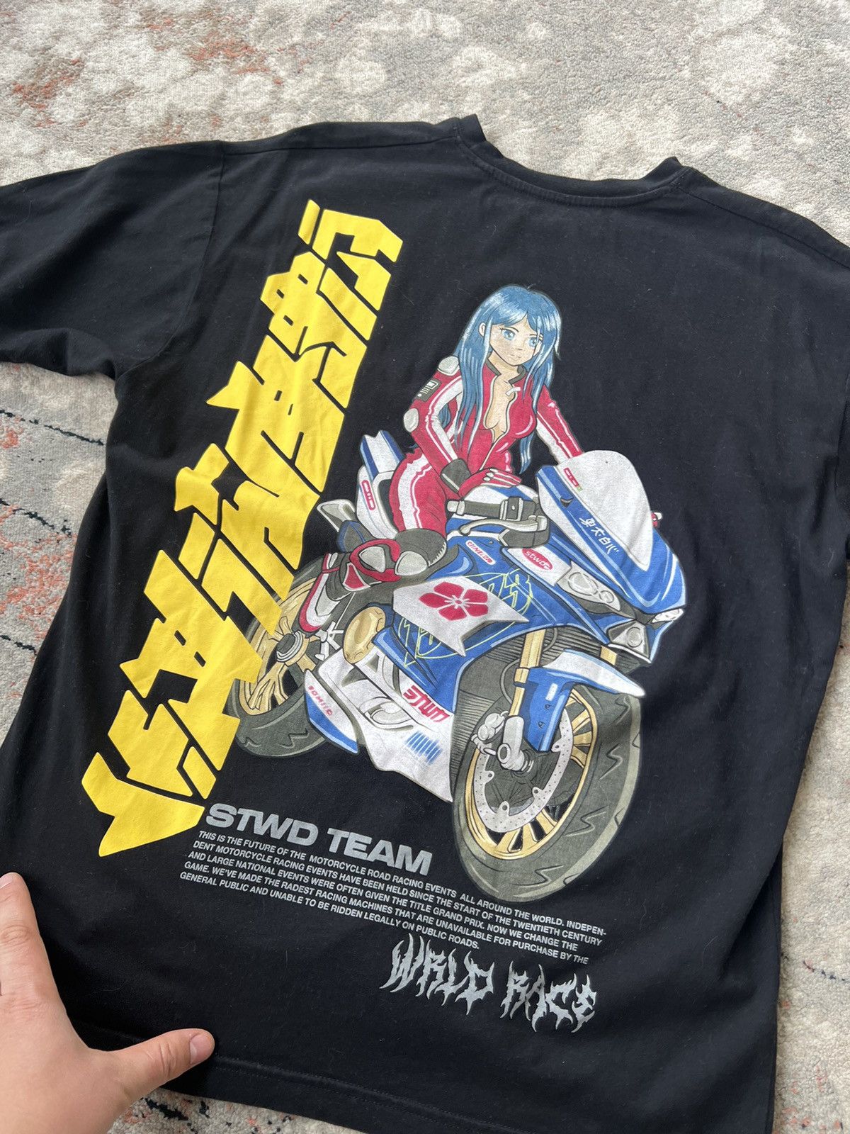 Anime STWD Team WRLD Race Anime Tee Size US L / EU 52-54 / 3 - 2 Thumbnail