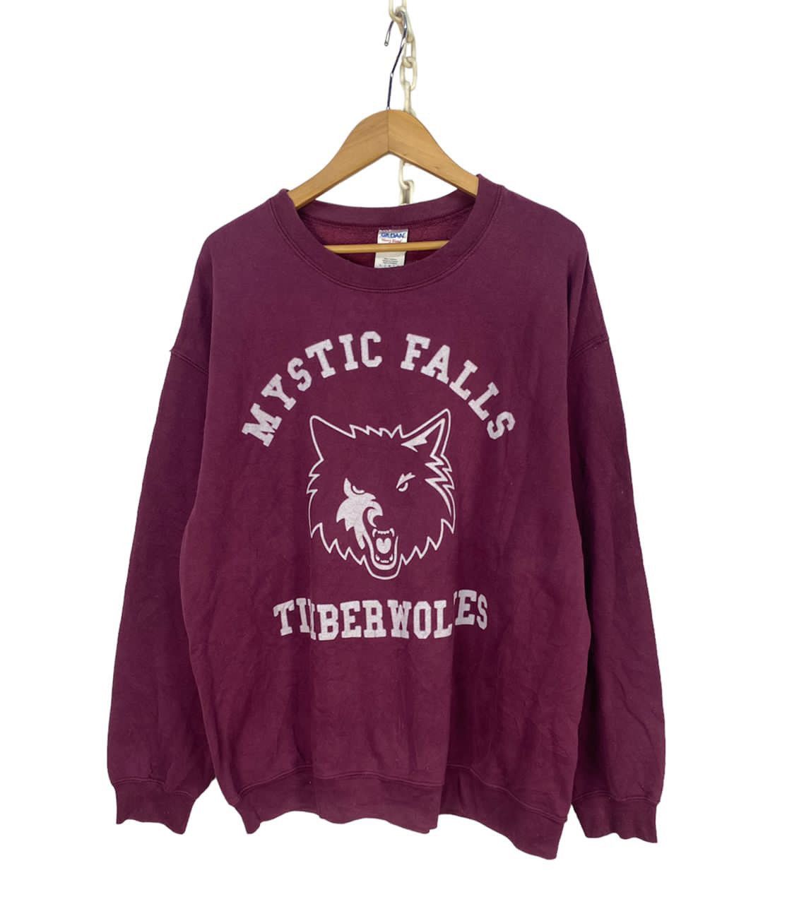 Mystic falls timberwolves printed sweatshirt by gildan