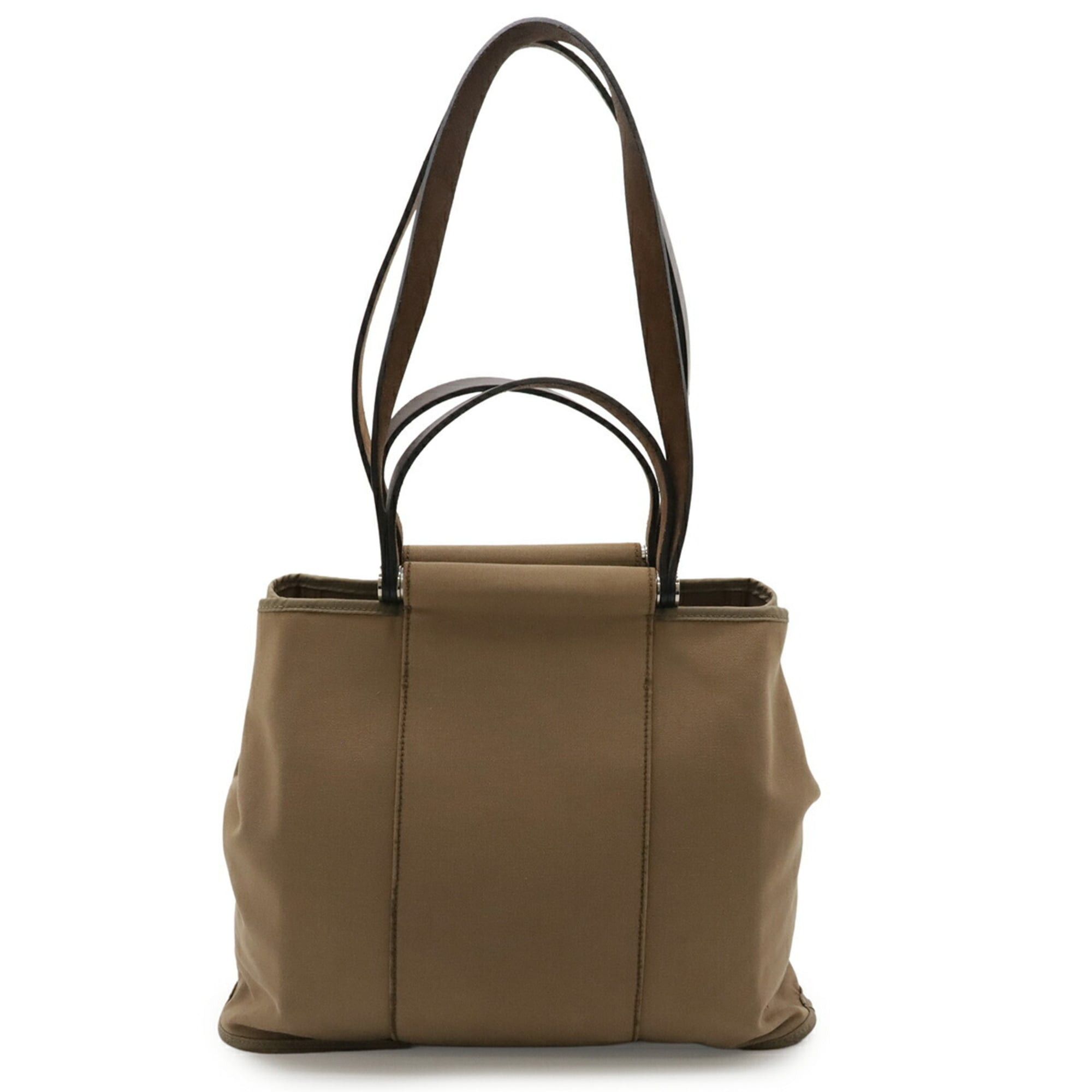 Hermes HERMES Cabag PM Tote Bag, Handbag, Shoulder Toile Officier Leather, Mocha Beige, □N Stamp Size ONE SIZE - 1 Thumbnail