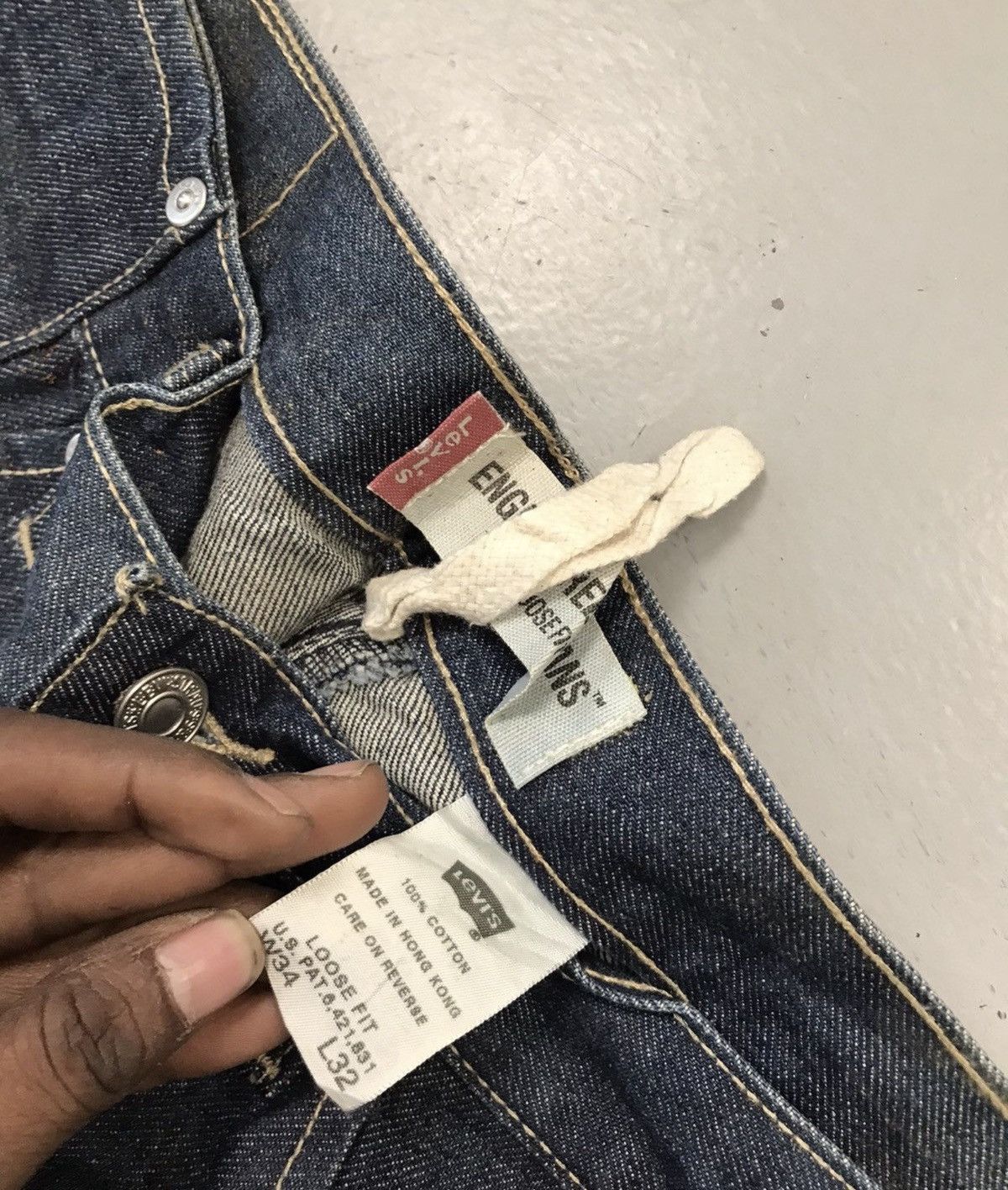 Levi's Vintage Levi’s engineer jeans denim Size US 34 / EU 50 - 6 Thumbnail