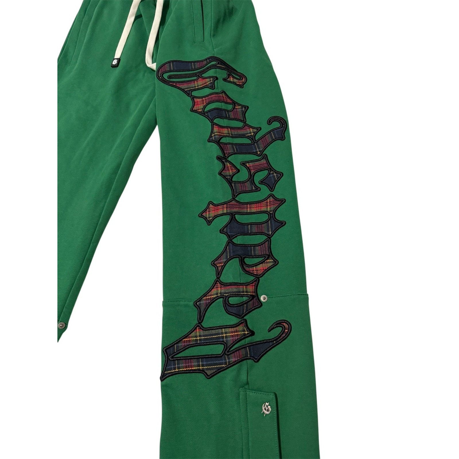 Godspeed GODSPEED OG Logo Sweatpants Green Plaid Size Small Authentic Size US 29 - 1 Thumbnail