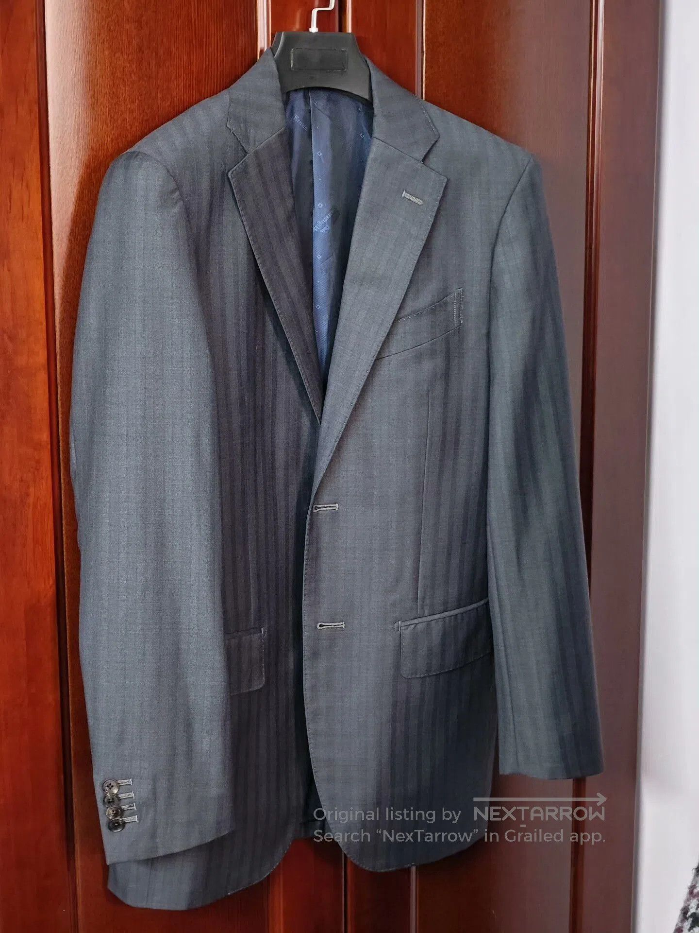 Ermenegildo Zegna Italian Zegna Wool Blend Custom Suit. Size US S / EU 44-46 / 1 - 1 Thumbnail