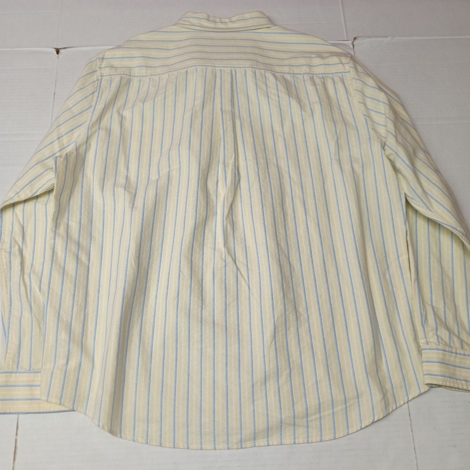 Chaps Chaps Seacoast Wash Woven Shirt Men 2XL Yellow White Striped Size US XXL / EU 58 / 5 - 8 Thumbnail