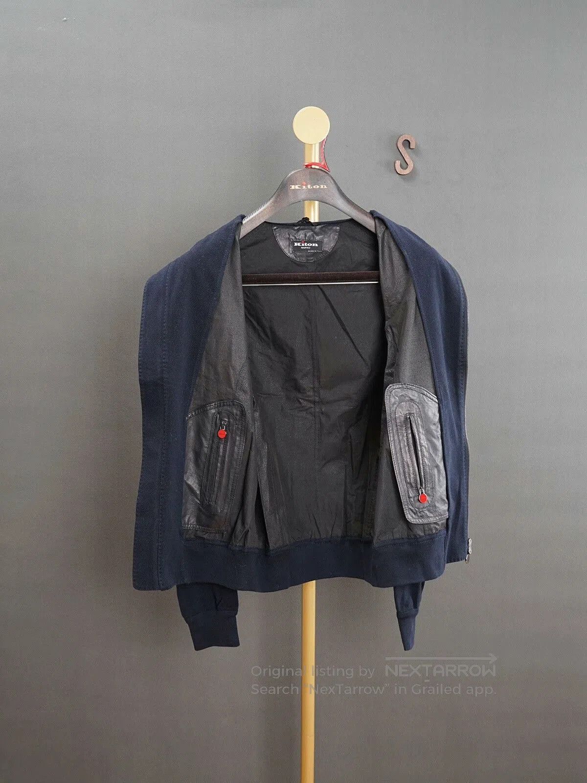 Kiton Kiton Slim Lambskin Jacket with Cotton Panels. Size US S / EU 44-46 / 1 - 3 Thumbnail