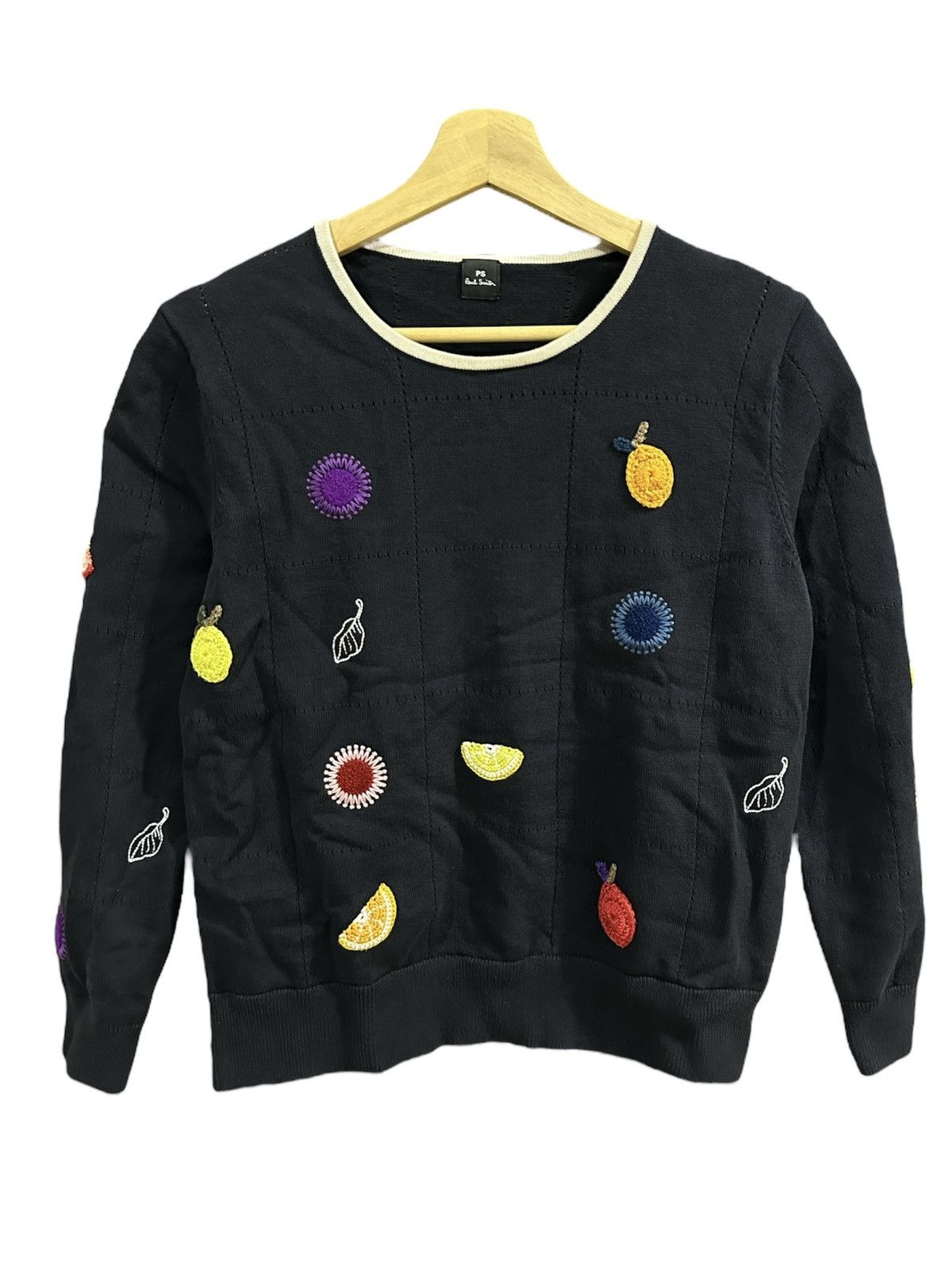 Paul Smith Paul Smith Floral Knitted Embroidery Knitwear Jumper Size US M / EU 48-50 / 2 - 2 Thumbnail