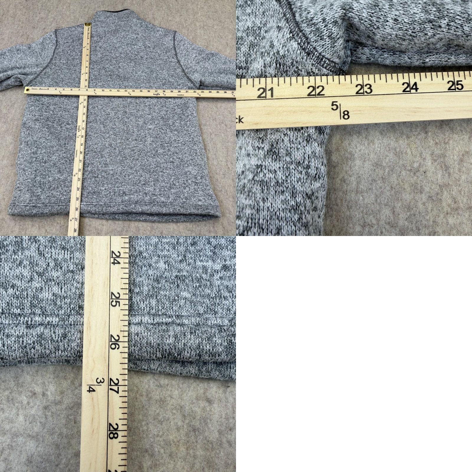 Orvis Orvis Sweater Mens Medium Gray 1/4 Zip Mock Neck Pullover Knit Lined Tight-Knit Size US M / EU 48-50 / 2 - 8 Thumbnail