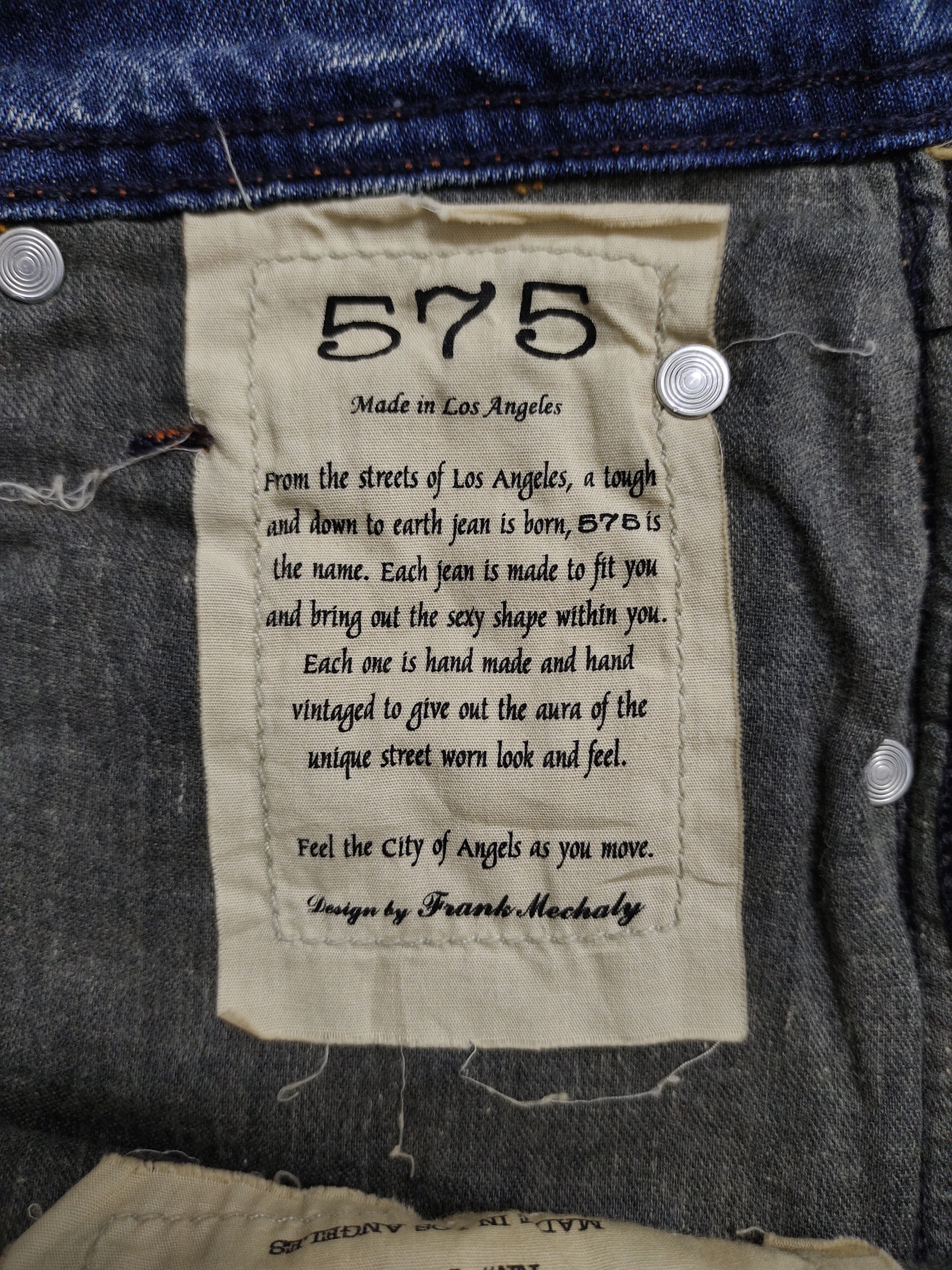 If Six Was Nine Flare Jeans 575 Denim Clawmark Distress Faded Bootcut Y2k Size US 29 - 19 Thumbnail