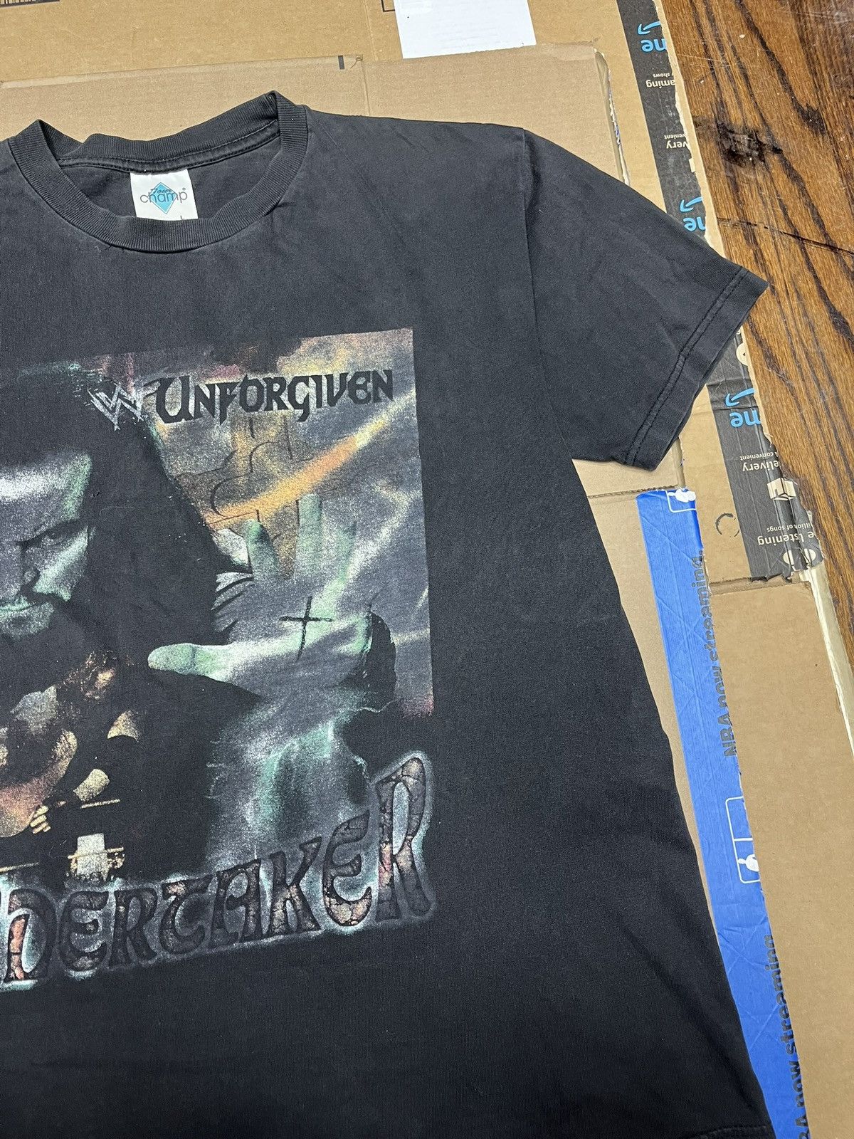 Vintage Vintage Undertaker “I Got Mine In Hell” Tee Sz L Size US L / EU 52-54 / 3 - 4 Thumbnail