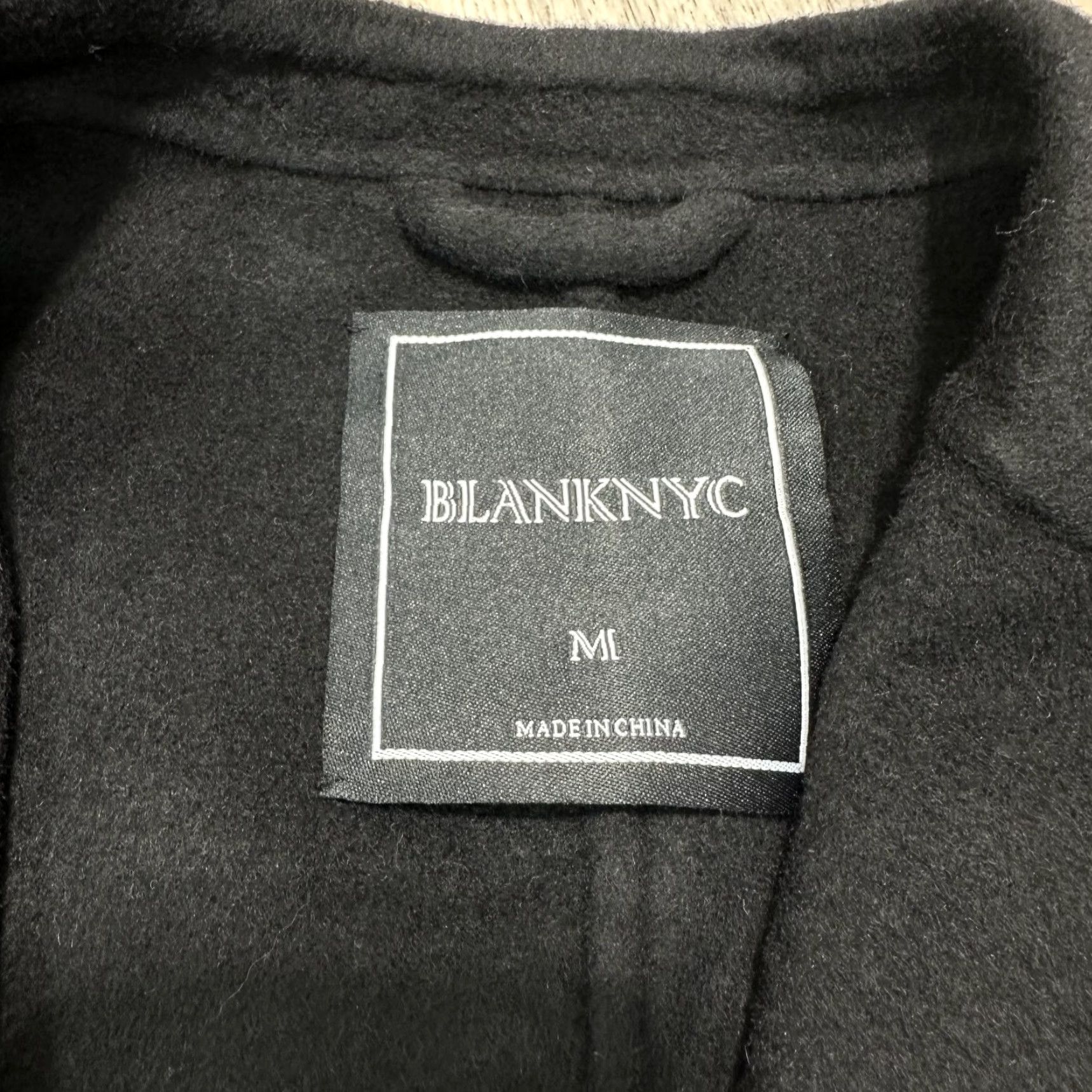 Vintage BLANKNYC Mens Wool Blend Jacket Blazer Two Button Black M NWT Casual Formal Blazer Wool Blends Jacket Mens Black NWT Size 40R - 4 Thumbnail