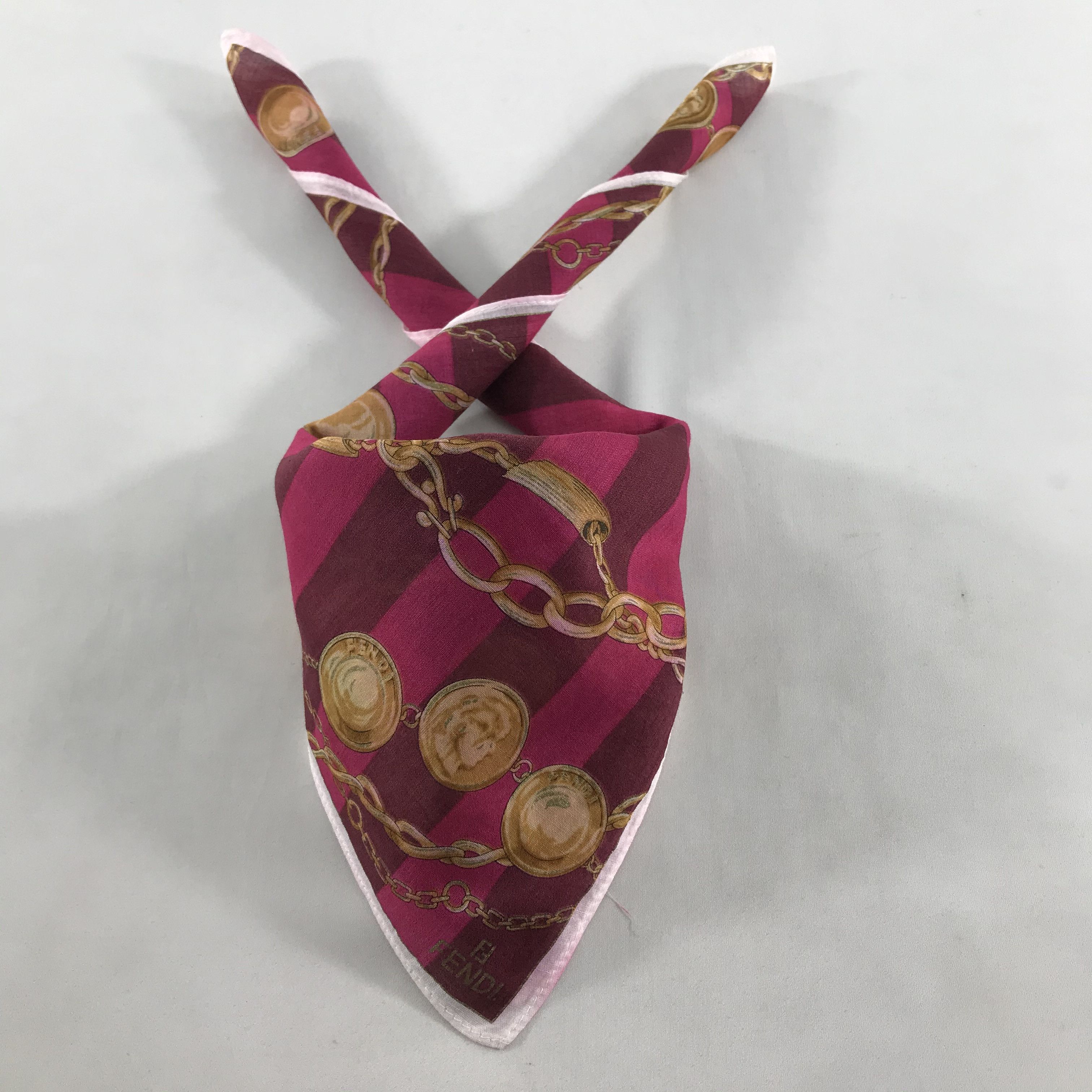 Vintage FeNdI Handkerchief Neckerchief Bandana H05 Size ONE SIZE - 1 Thumbnail