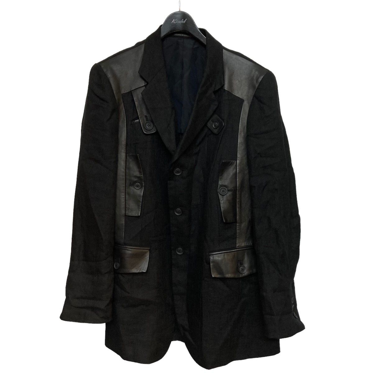 image of Yohji Yamamoto Pour Homme Tailored Jacket in Black, Men's (Size 2XL)