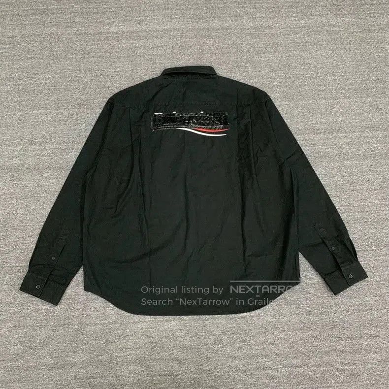Balenciaga Balenciaga Black Tape Wave Coke Shirt Jacket. Size US L / EU 52-54 / 3 - 2 Thumbnail