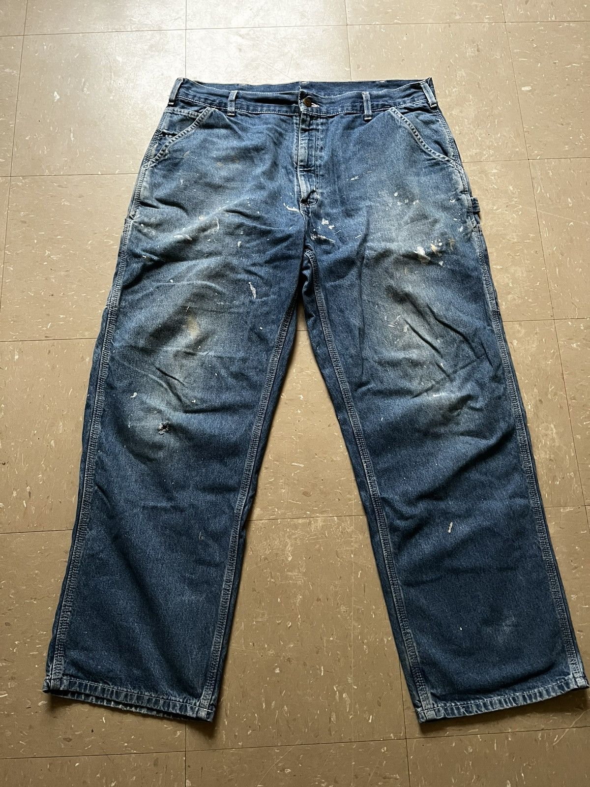 Carhartt Vintage Carhartt Carpenter Blue Jeans Size US 36 / EU 52 - 1 Thumbnail