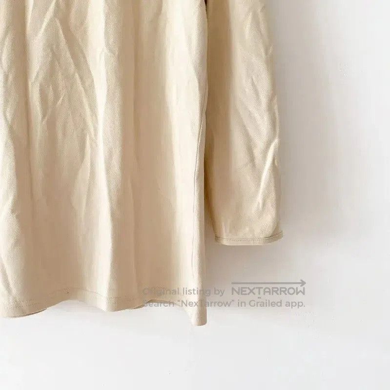 Burberry Burberry Long Sleeve Cotton T-Shirt in Khaki. Size S / US 4 / IT 40 - 4 Thumbnail