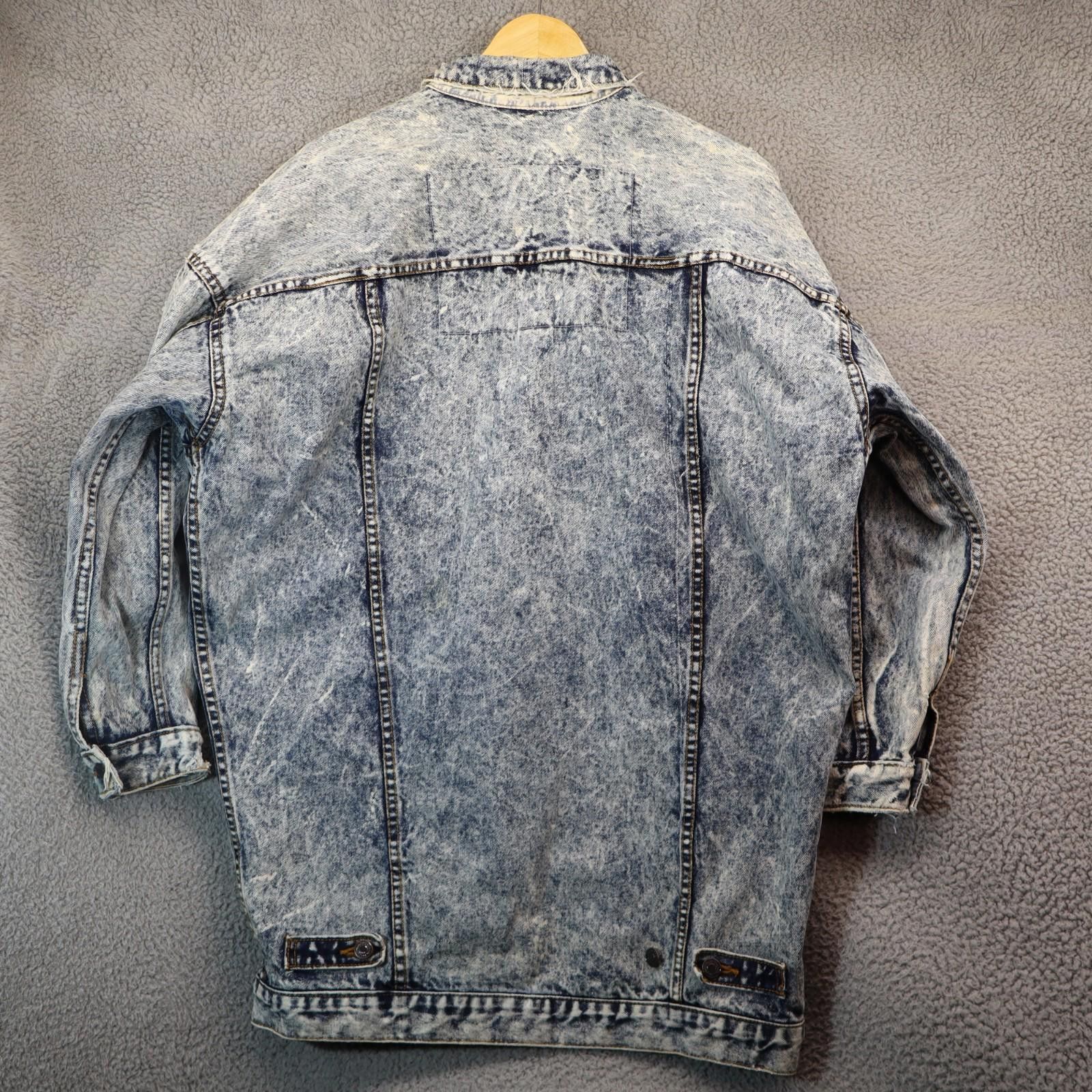 Jordache Women Medium Coat Oversize Long Acid Work Jordache vtg Denim Size M / US 6-8 / IT 42-44 - 9 Thumbnail