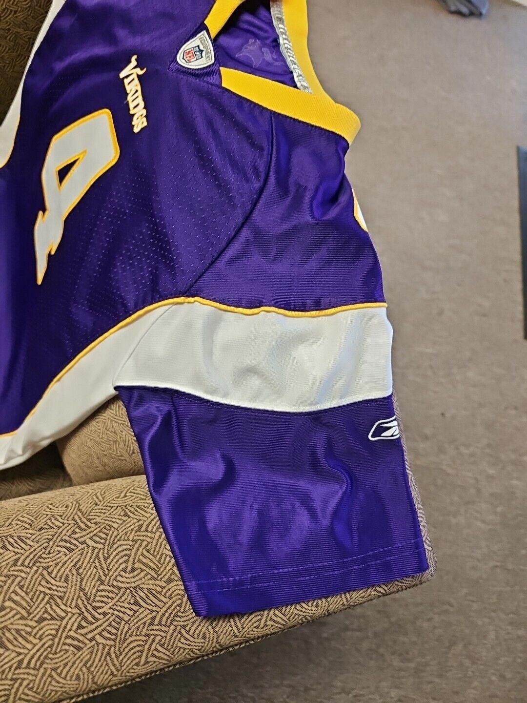 Reebok Brett Favre Vikings Reebok Jersey Youth L 18-20 Purple NFL Size ONE SIZE - 4 Thumbnail