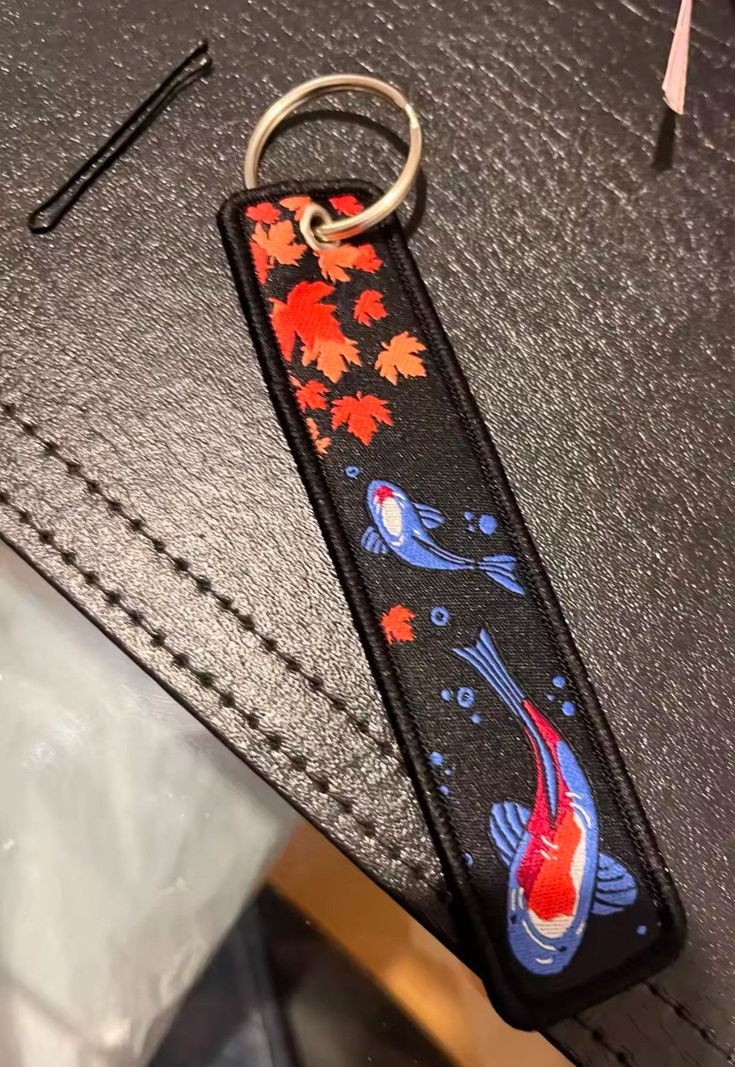 Vintage Koi Japanese Keyring Keychains Luggage Tag Label Size ONE SIZE - 8 Thumbnail
