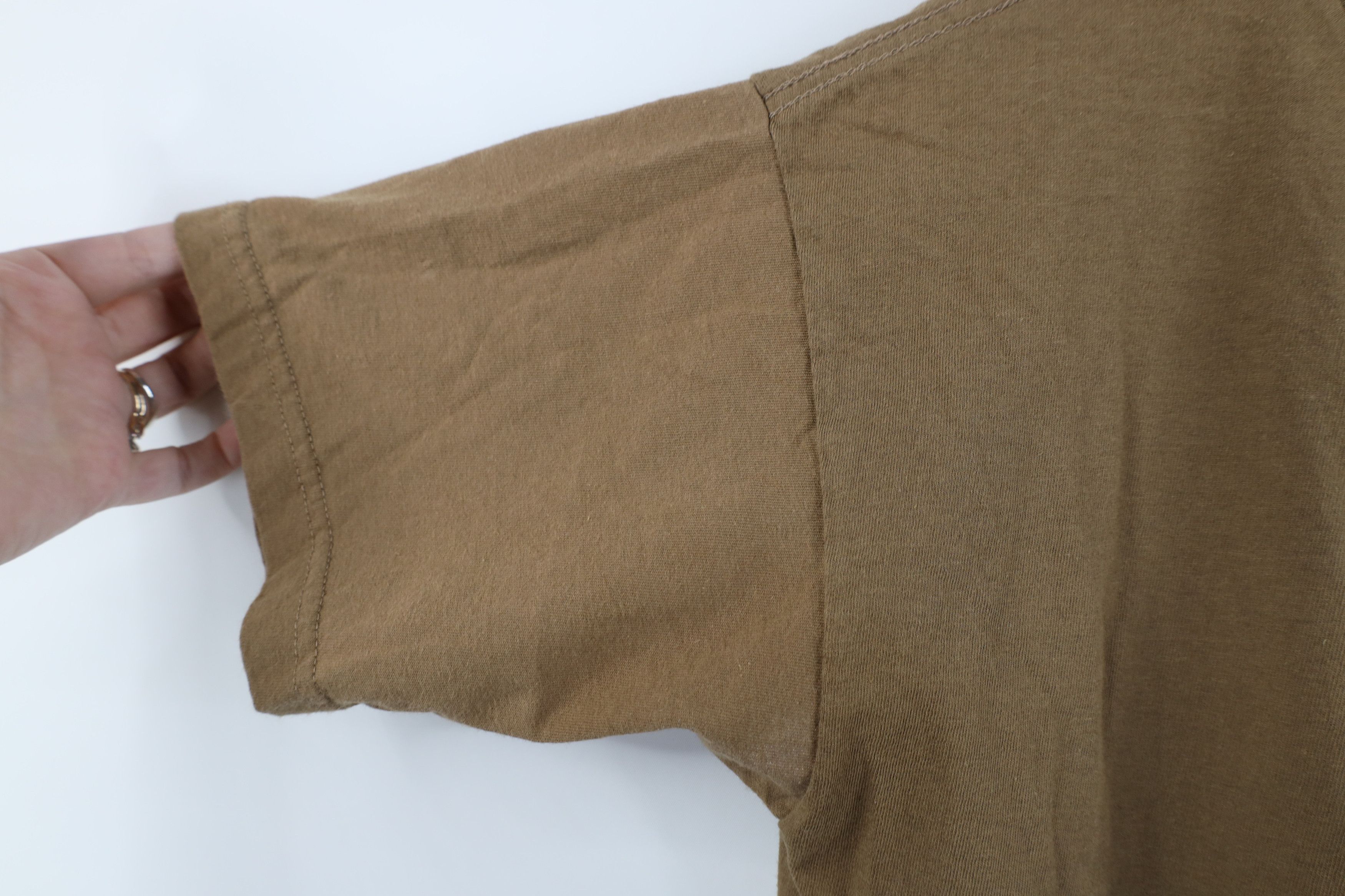 Vintage Vintage 90s Streetwear Blank Short Sleeve T-Shirt Cotton USA Size US L / EU 52-54 / 3 - 6 Thumbnail