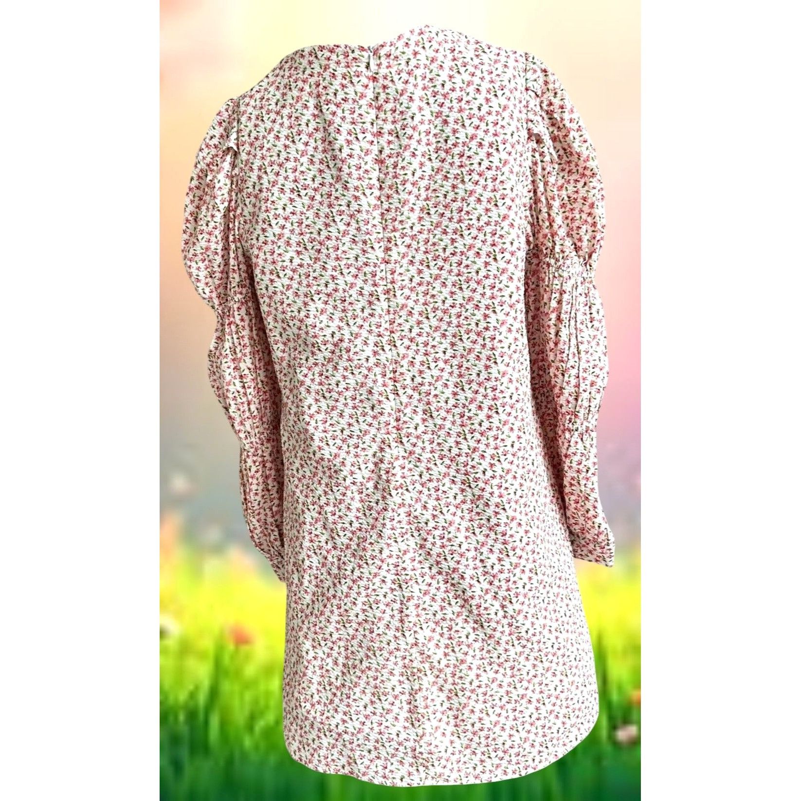 Other Hyacinth House Tuckernuck Floral Dress Small Puff Sleeves Cl Size S / US 4 / IT 40 - 7 Thumbnail