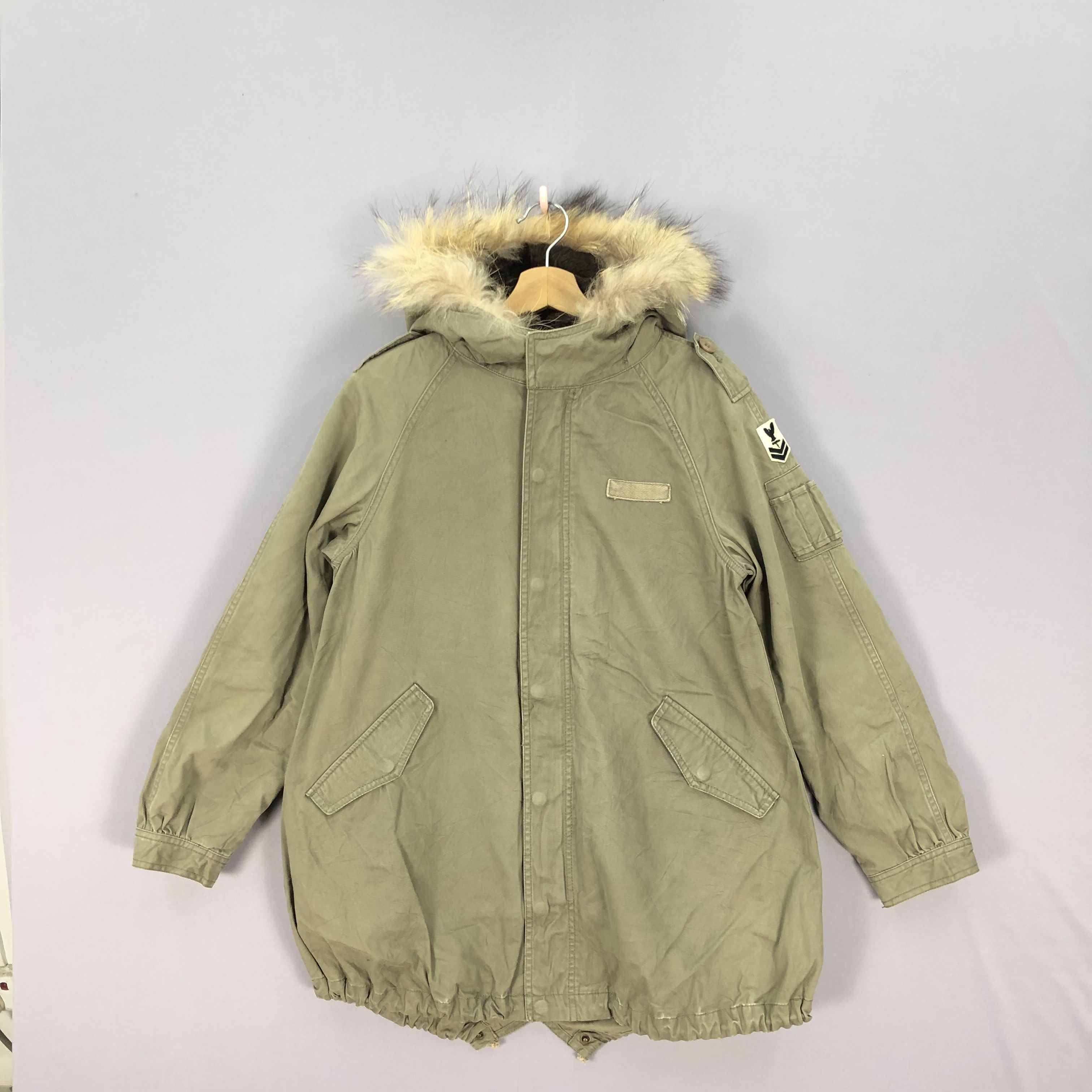 If Six Was Nine × Japanese Brand × Vintage Vintage Nelachen Parka Fur Hoodie Fleece Military Jackets Size US S / EU 44-46 / 1 - 2 Thumbnail