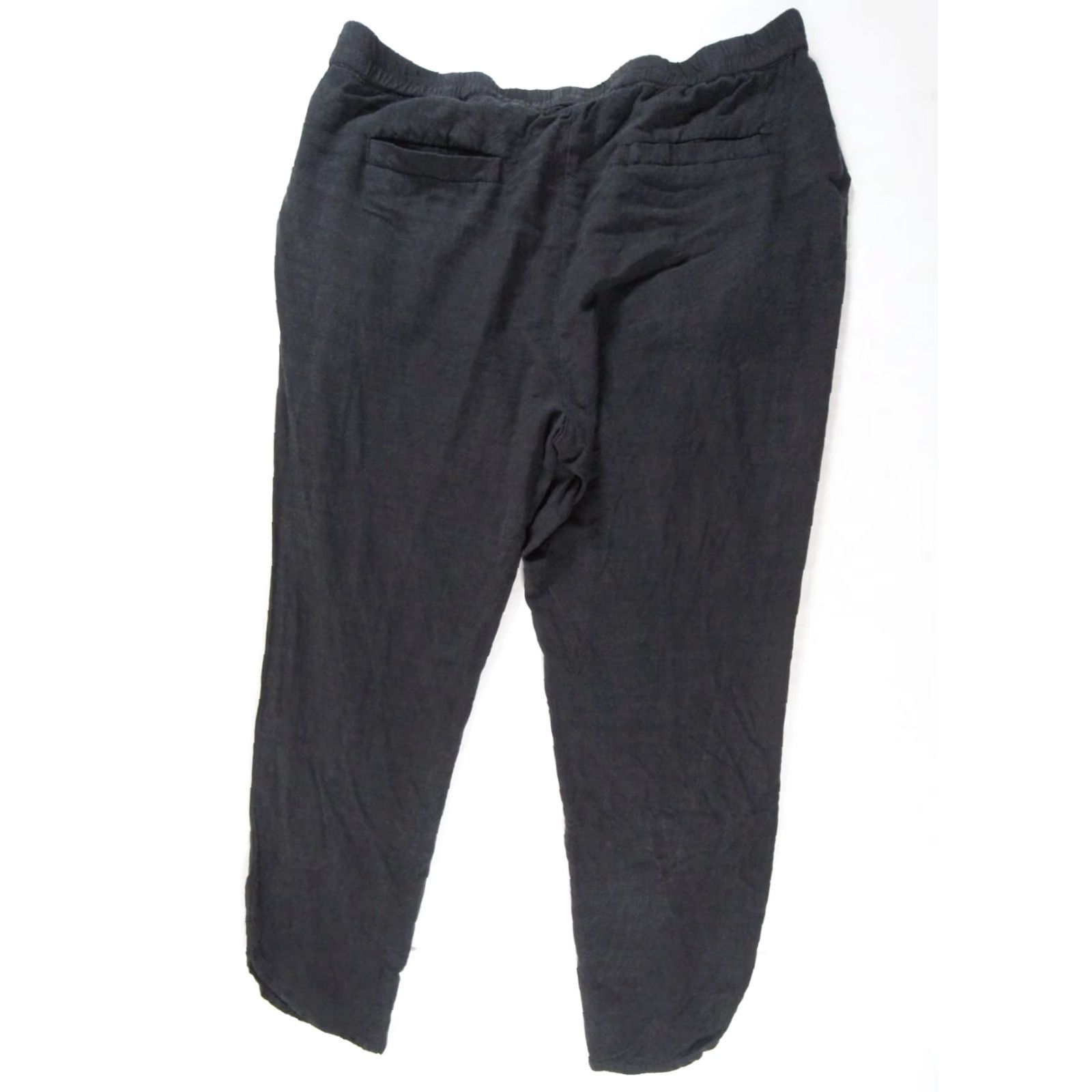 Marine Layer Marine Layer Women's Pants Large Black Lightweight Tencel Stretch Casual Ankle Size 36" / US 14 / IT 50 - 5 Thumbnail