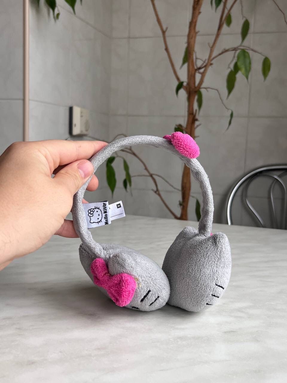 Japanese Brand × Vintage Y2k Hello Kitty Earmuffs Hat Cat Big Logo 00s Size ONE SIZE - 3 Thumbnail