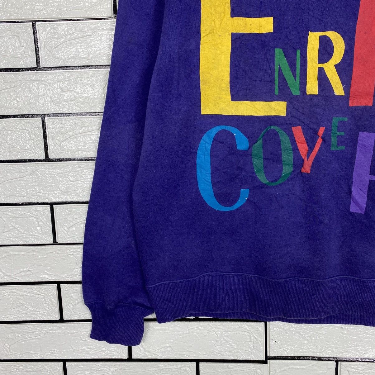 Enrico Coveri 📌Vintage Sweatshirt Crewneck Enrico Coveri Embroidery Size US L / EU 52-54 / 3 - 5 Thumbnail