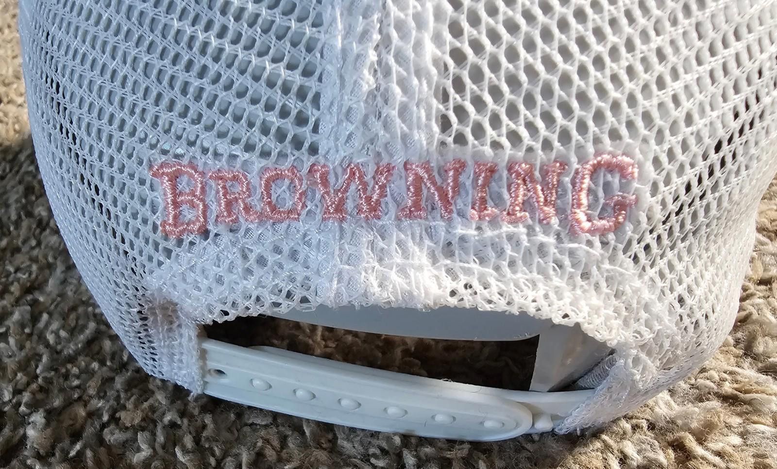 Designer Browning Baseball Hat OneSize Pink Camouflage Deer Logo 1878 Size ONE SIZE - 3 Thumbnail