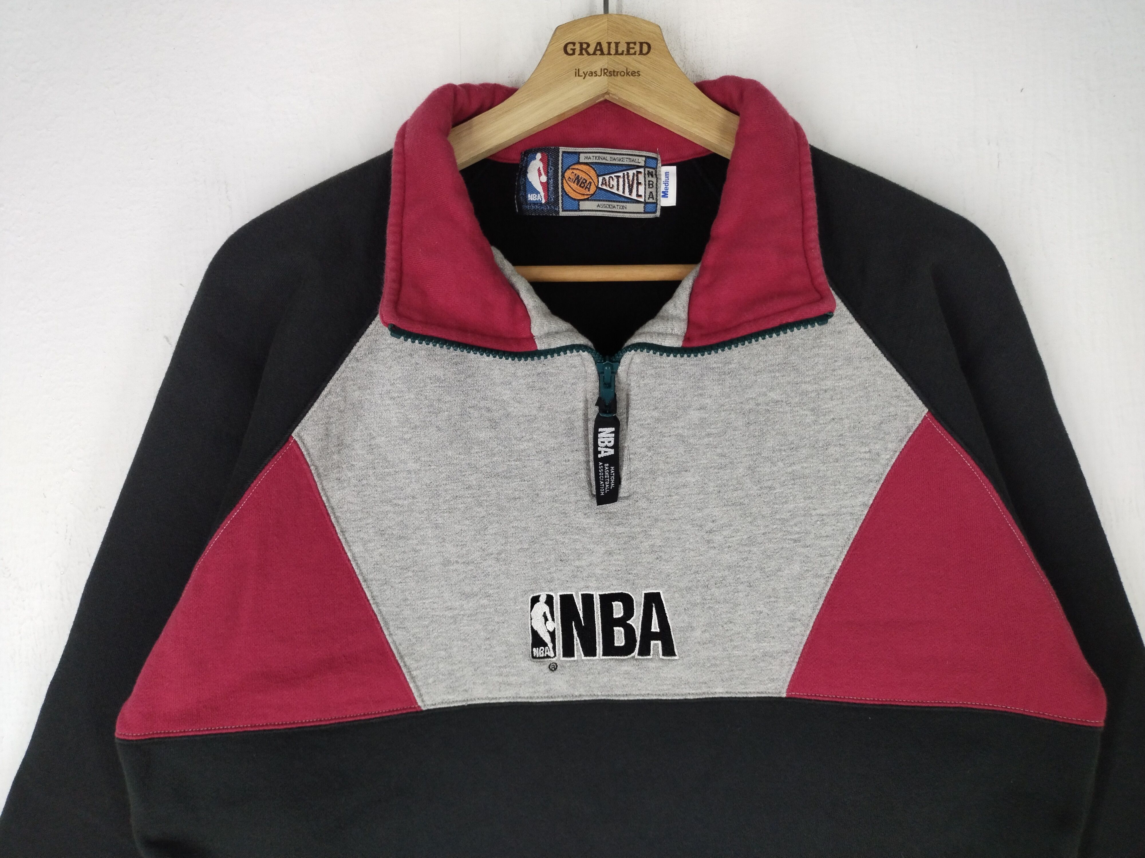 NBA × Vintage Vintage NBA HalfZipper Size US M / EU 48-50 / 2 - 3 Thumbnail