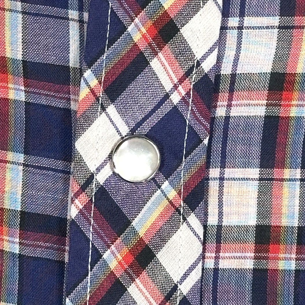 Vintage VINTAGE Youngbloods Western Shirt Adult EXTRA LARGE Purple White Plaid 90s Size US XL / EU 56 / 4 - 6 Thumbnail