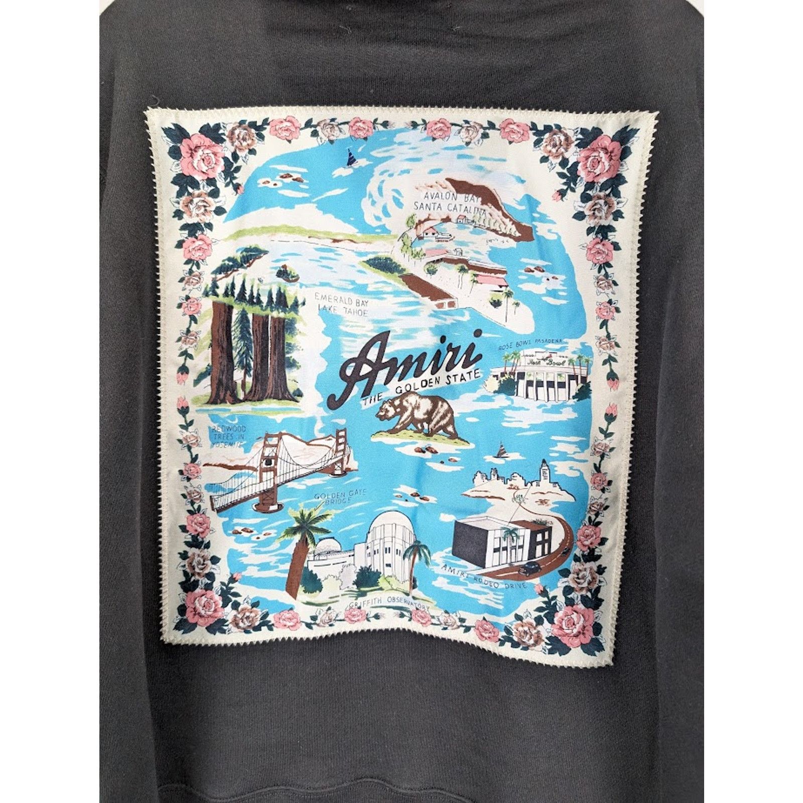 Amiri o1rshd1 California Hawaiian Hoodie in Black 2XL Size US XXL / EU 58 / 5 - 14 Thumbnail