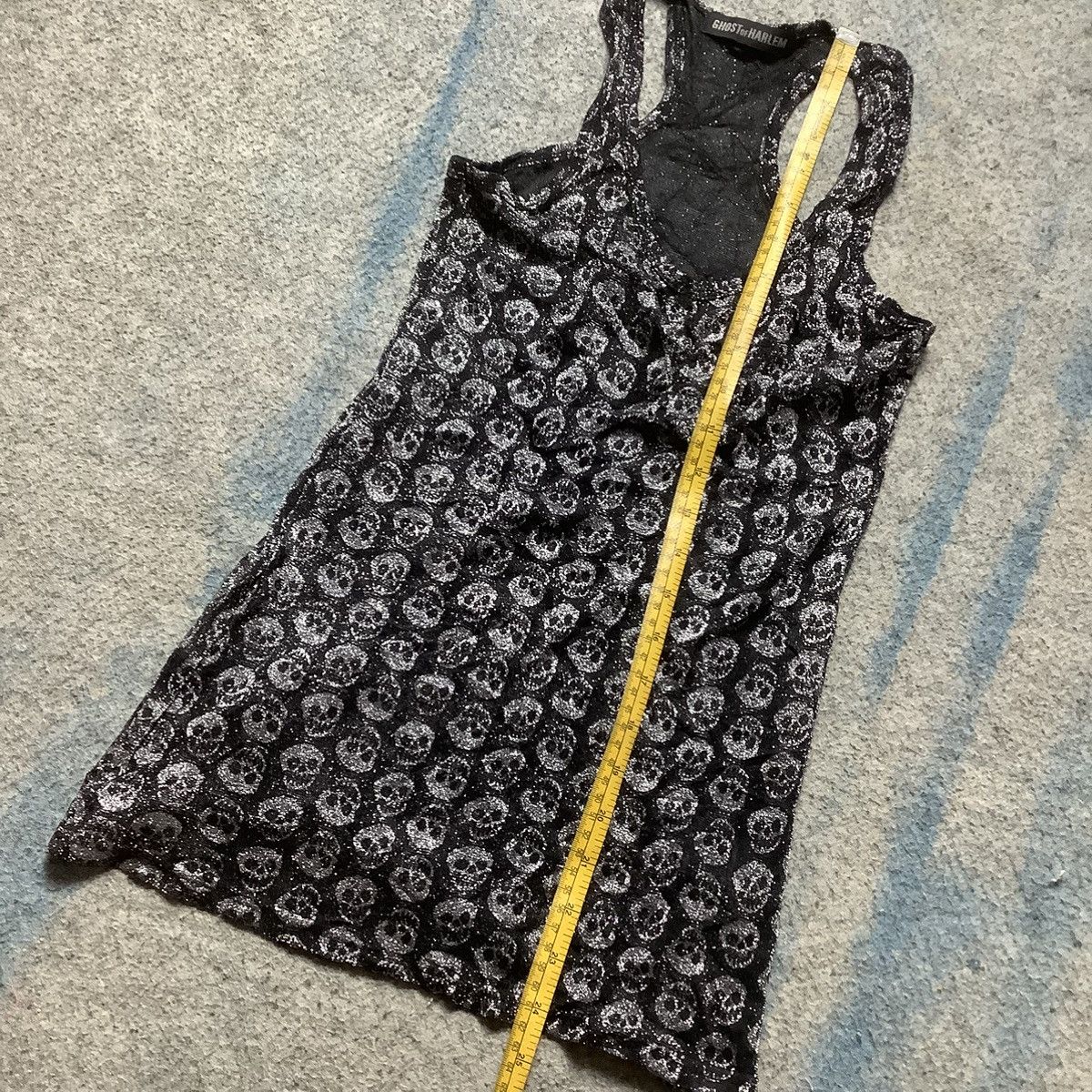 If Six Was Nine × Japanese Brand × Le Grande Bleu (L.G.B.) Japanese Brand Ghost of Harlem Skulls Tank Top Size ONE SIZE - 9 Thumbnail