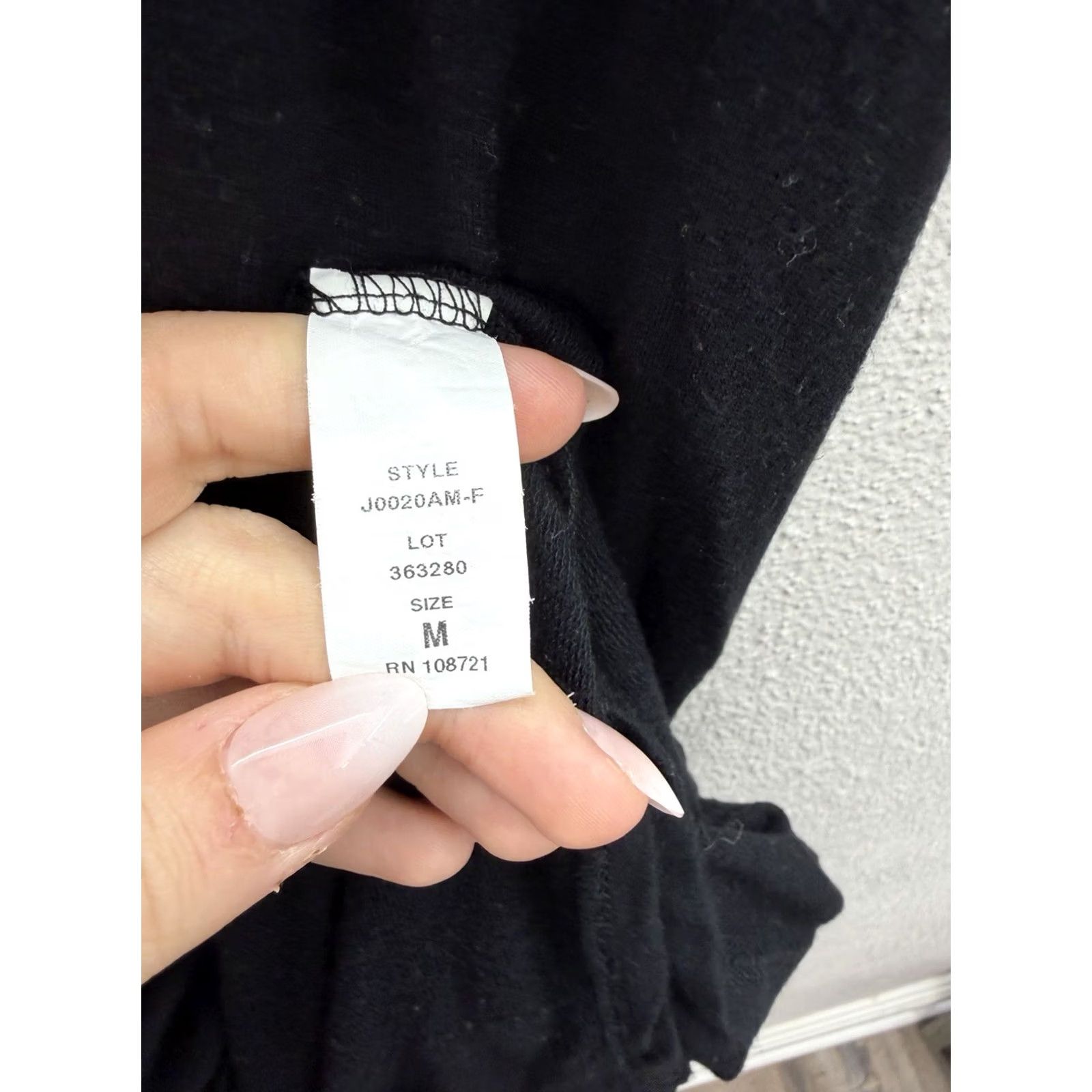 Vintage Antistar Womens Dress Size Medium Black Rolled Short Sleeve V-Neck Dress Shirt Midi Casual Party/Cocktail Travel Womens Size 32" / US 10 / IT 46 - 4 Thumbnail