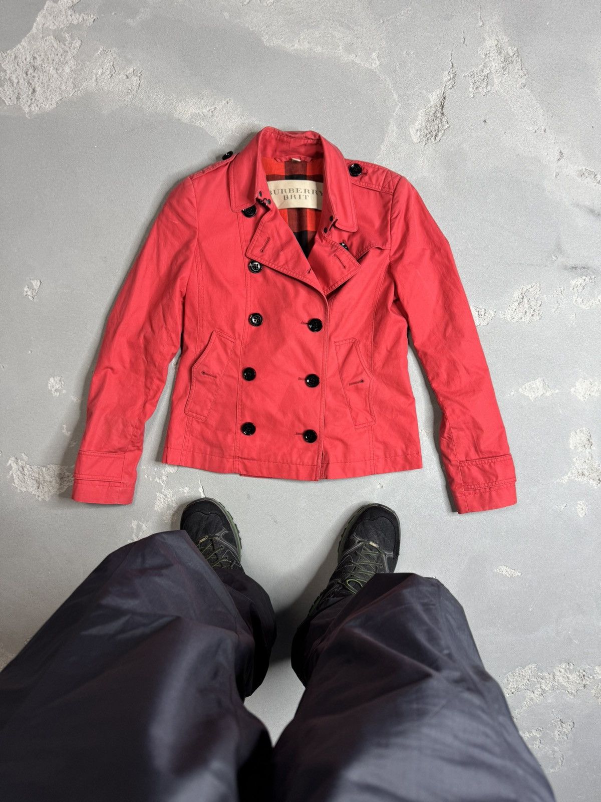 Burberry × Vintage Blazers Burberry Brit Woman Nova Check Jacket Size S / US 4 / IT 40 - 1 Thumbnail