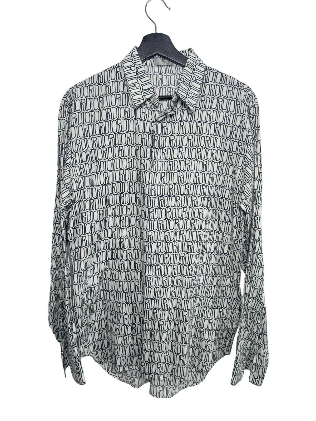 Dior Dior World Logo Print Shirt SZ 39 – Made in Italy Size 38R - 1 Thumbnail