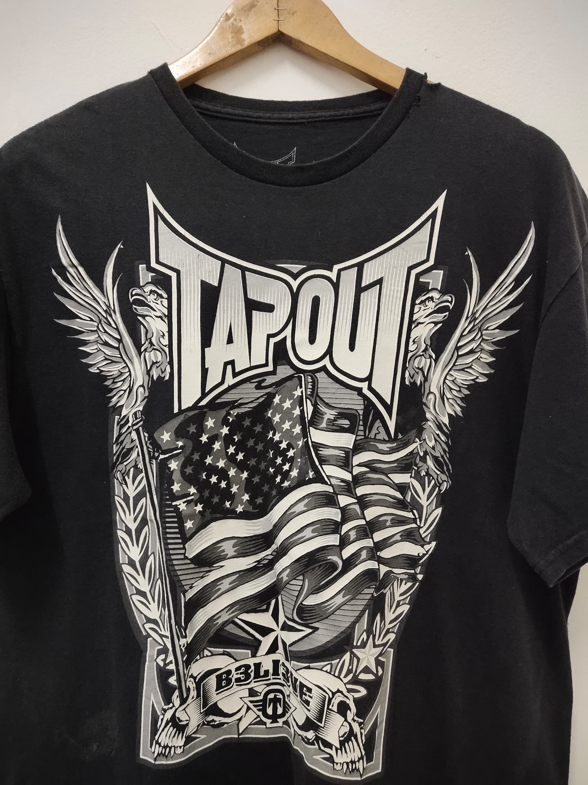 Tapout Rare TapOut t shirt distressed believe in america graphic Size US L / EU 52-54 / 3 - 4 Thumbnail