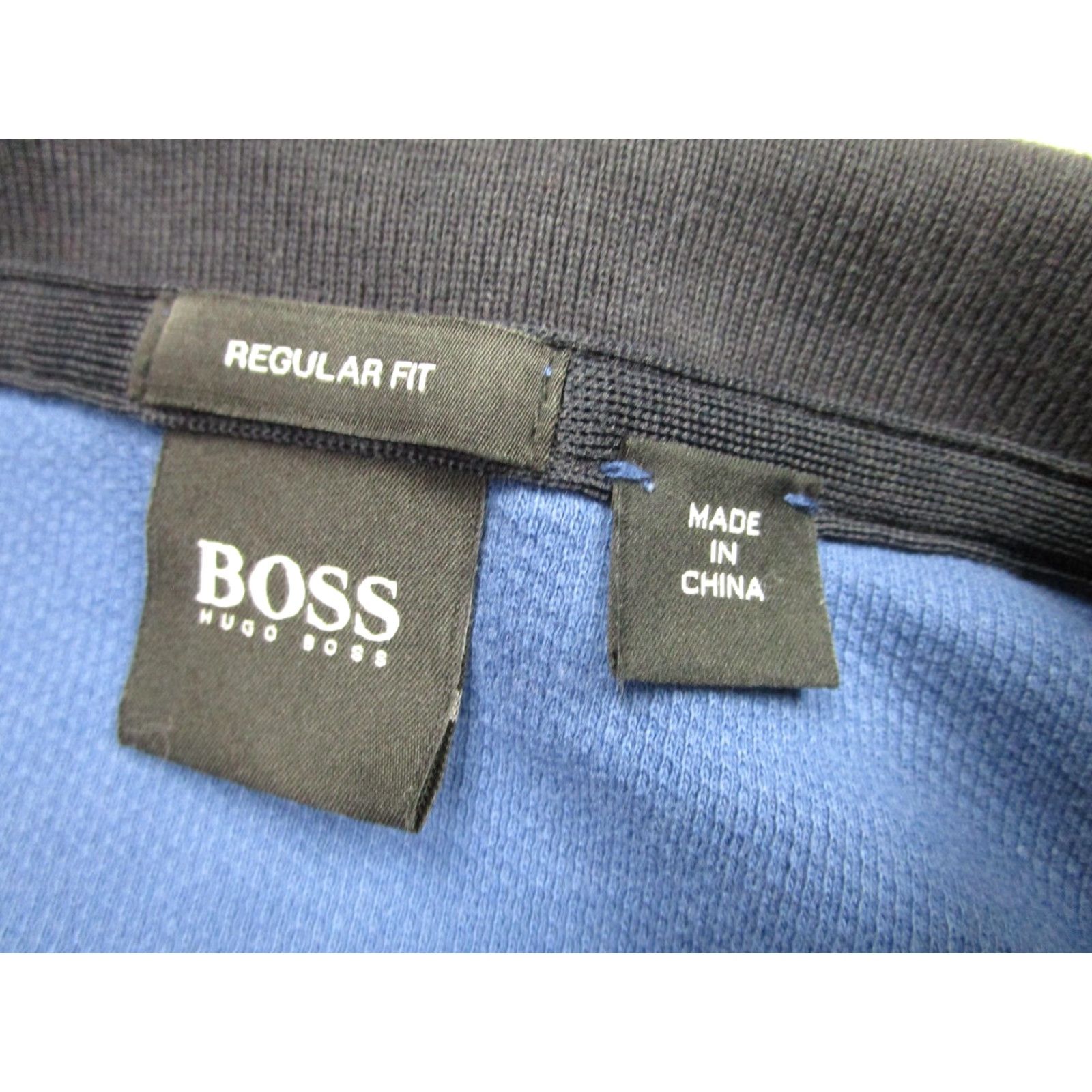 Hugo Boss Hugo Boss Polo Shirt Mens Medium Blue Piket 14 Regular Fit Contrast Collar Size US M / EU 48-50 / 2 - 4 Thumbnail