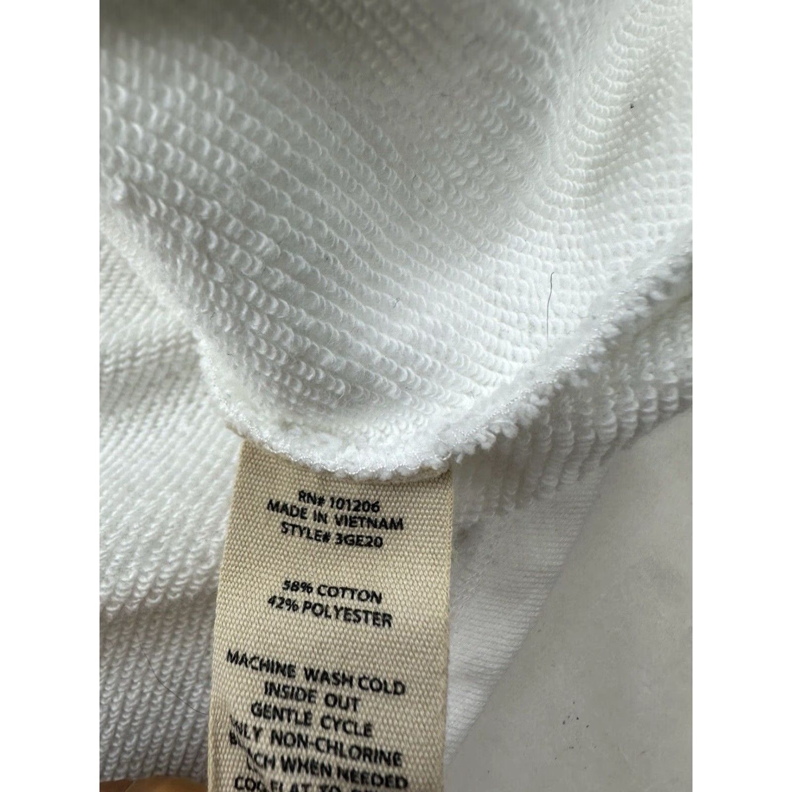 Soft Surroundings Soft Surroundings Sweatshirt Womens Petite XS White Neera French Terry Tunic Size XS / US 0-2 / IT 36-38 - 7 Thumbnail