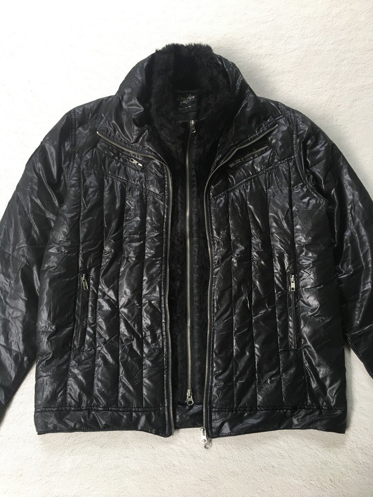 14th Addiction 2000s Ben Aipa Double Zipper Fur Vkei Jacket Size US L / EU 52-54 / 3 - 3 Thumbnail