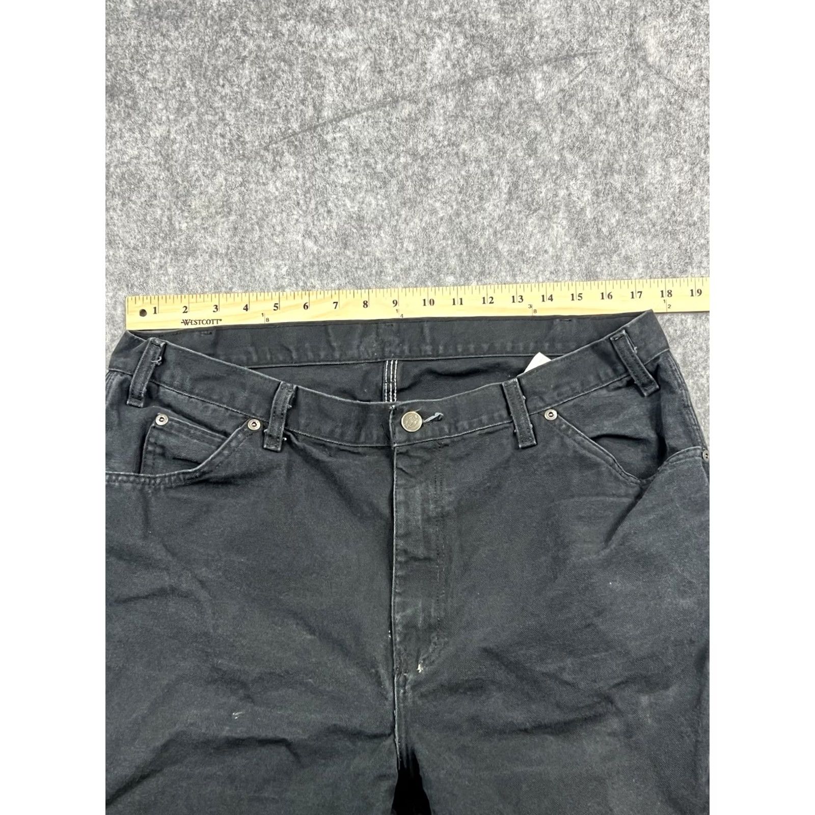 Dickies Dickies Men's Black Carpenter Straight Leg Workwear Pants 38x32 Size US 38 / EU 54 - 3 Thumbnail