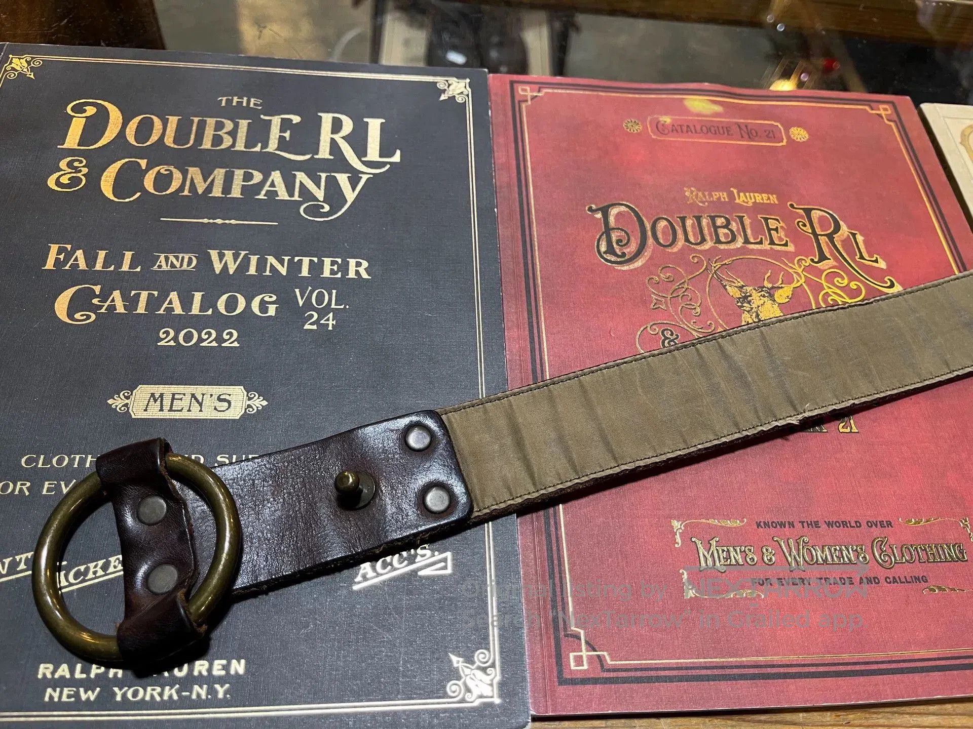 RRL Ralph Lauren vintage rrl leather belt by ralph lauren. Size ONE SIZE - 6 Thumbnail